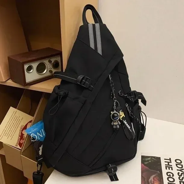 sac à dos de dehors hip hop pour homme et femme, multifonction, étanche, voyage, école, à bandoulière, poitrine, nouvelle collection
