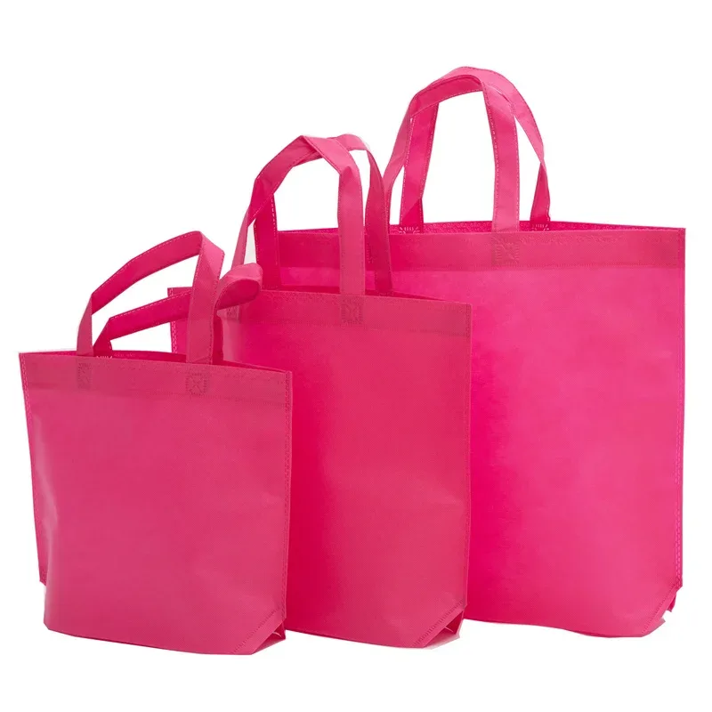 sac de shopping écologique trois tailles s/m/l, fourre-tout réutilisable pliable non tissé, sac de rangement d'épicerie portable, pochette pliable