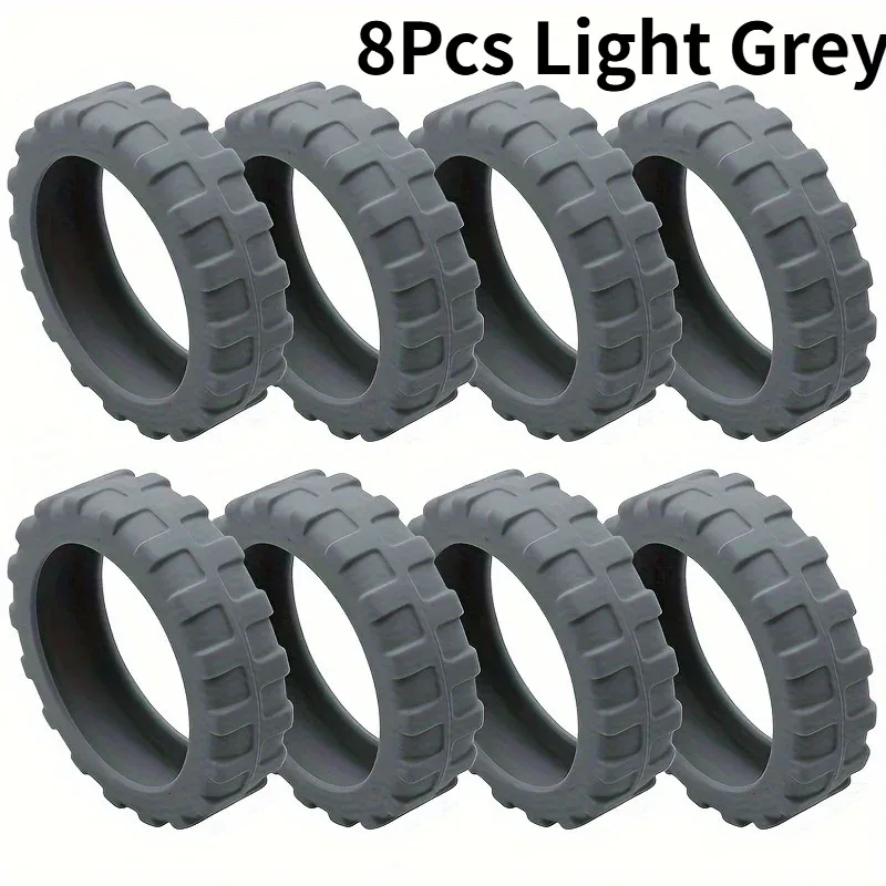 8 protections de roues en silicone améliorées pour bagages, accessoire de voyage essentiel, roues antidérapantes et résistantes aux rayures