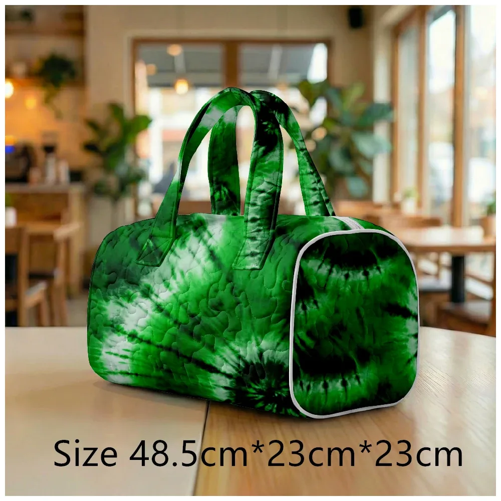 sac fourre-tout matelassé tendance pour femme, imprimé tie-dye aquarelle, sac à bandoulière bohème chic pour la plage, les voyages, la gym, le camping, bagage à main