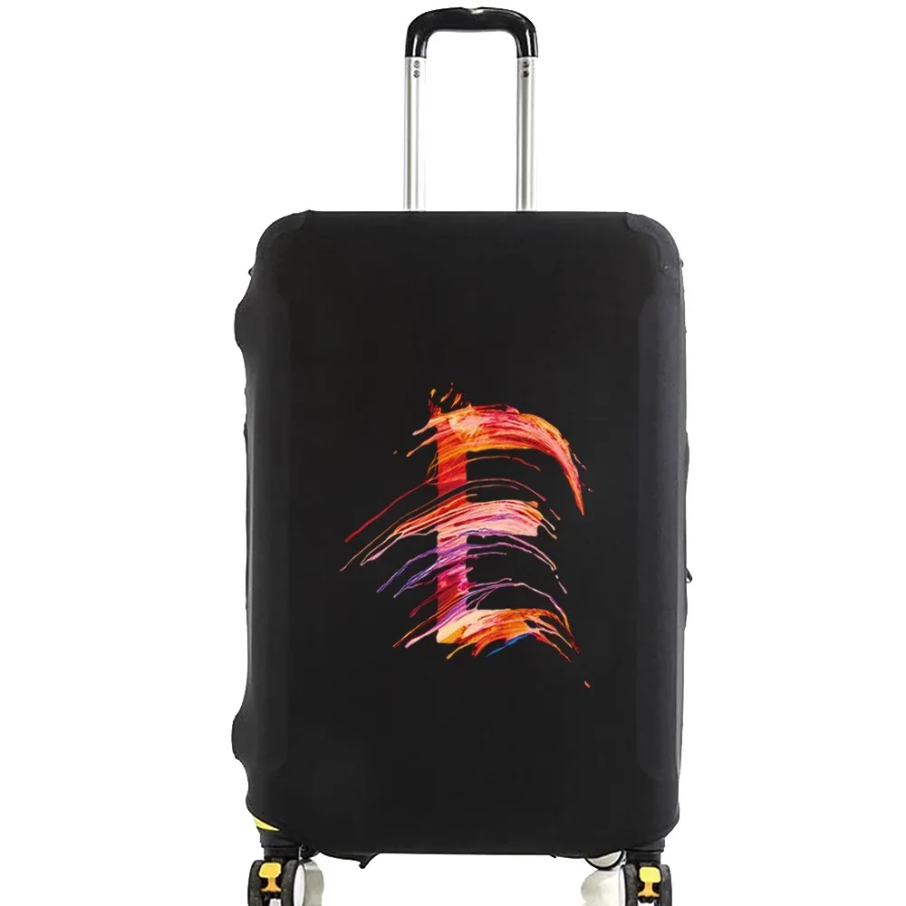 juste de protection pour bagages, peinture à la mode, série 26 lettres, motif de valise, sacs à poussière élastiques, étui, accessoires de voyage, 18-28 po