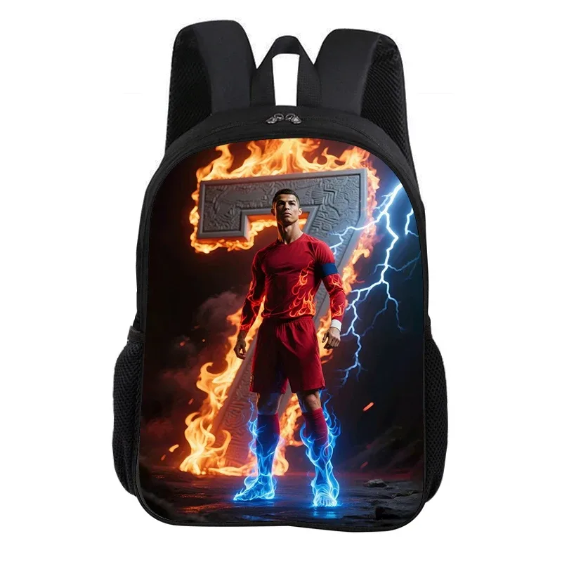 sac à dos scolaire ronaldo cr football star, sac à dos pour enfant, sac à livres, sac à dos de mode, sac à dos de sport, cadeau pour enfant