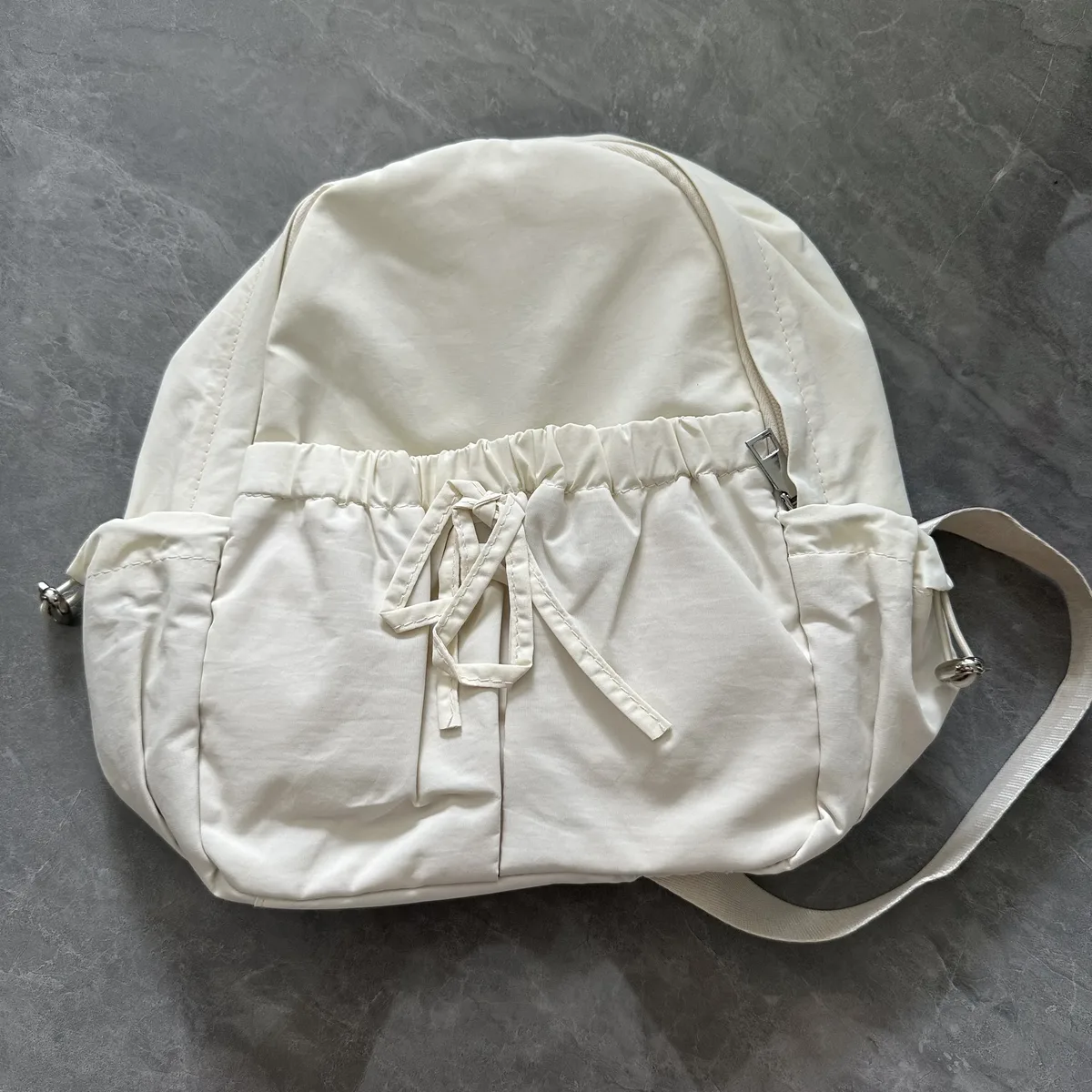 sac à dos en nylon de grande capacité, nœud wstring de proximité simple et polyvalent, nom brodé personnalisé