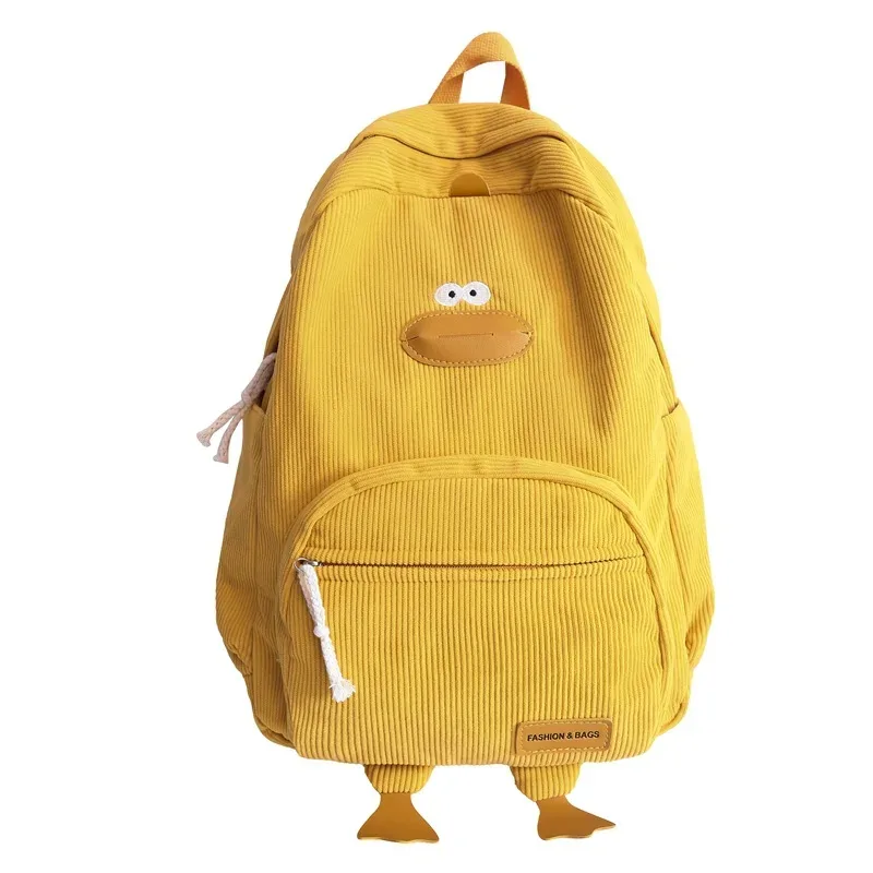 nouveau dessin animé canard sac à dos concepteur mignon sac de voyage femme étudiant polyvalent édition coréenne filles sacs d'école sacs à dos