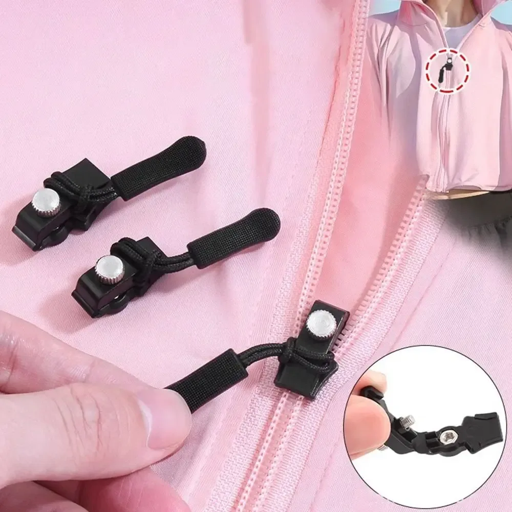 kit de réparation de fermetures éclair de 3 tailles différentes, boucle de remplacement amovible, tirette de fermeture éclair instantanée, outils de couture en métal