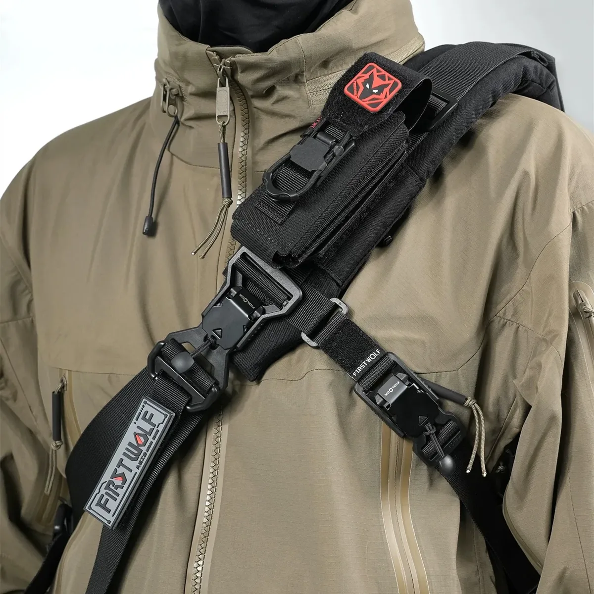sac bandoulière multifonctionnel respirant et anti-pression, avec rembourrage d'épaule, accessoires tactiques pour sangle d'épaule