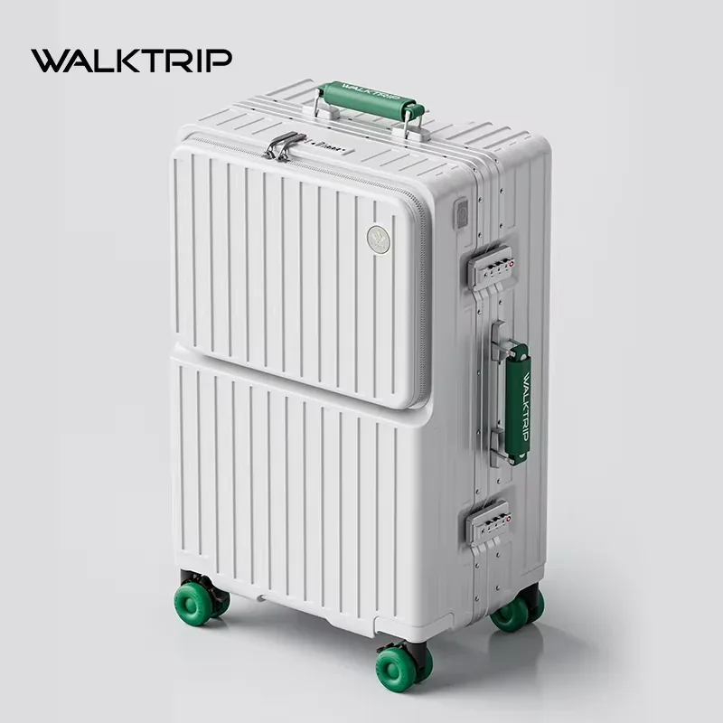 valise à roulettes multifonctionnelle bunnyfly avec compartiment pour ordinateur portable, design à ouverture frontale et roulettes pivotantes