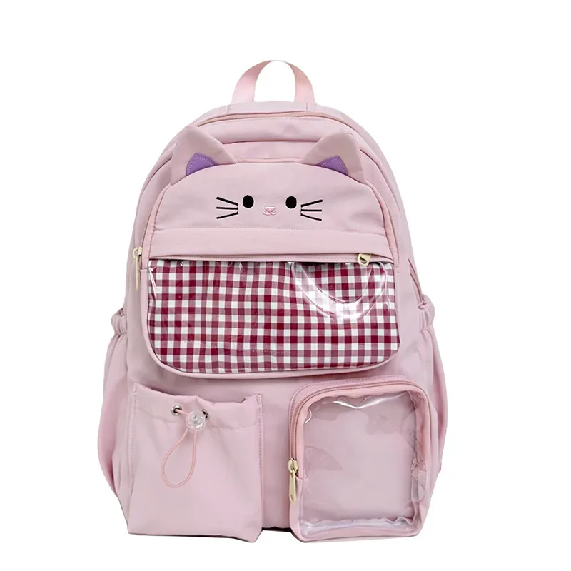 sac à dos mignon de grande capacité pour femmes, cartable décontracté pour filles, sac à dos étudiant amusant en forme de canard