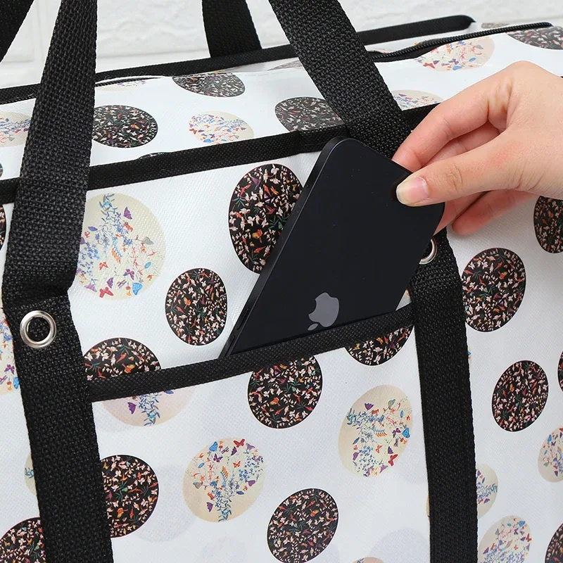 sac de rangement surdimensionné pour maison mobile, grand sac de rangement tissé pour vêtements de couette de voyage, film étanche, sac d'expédition de grande capacité