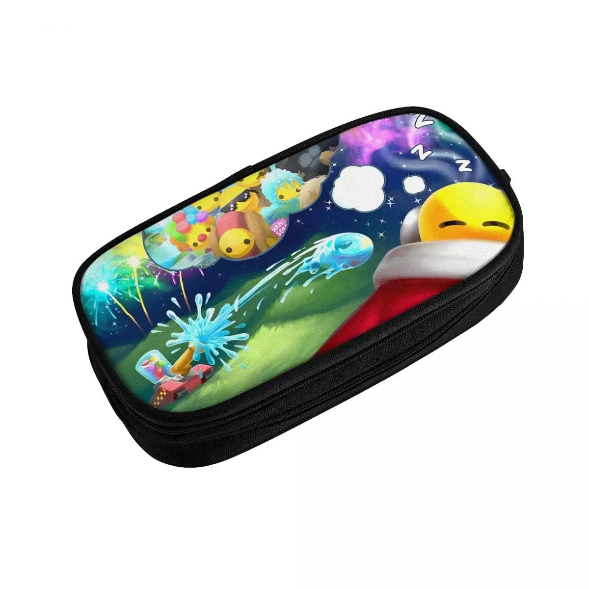mignon wobbly life jeu en ligne trousse à crayons étuis à crayons stylo pour étudiant grand rangement sacs à crayons bureau fermeture éclair papeterie