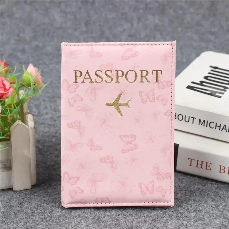 housse de passeport en cuir pu pour hommes et femmes, organisateur, porte-cartes de protection, couvertures de documents d'identité, étui de passeport de voyage, 1 pièce【smq】