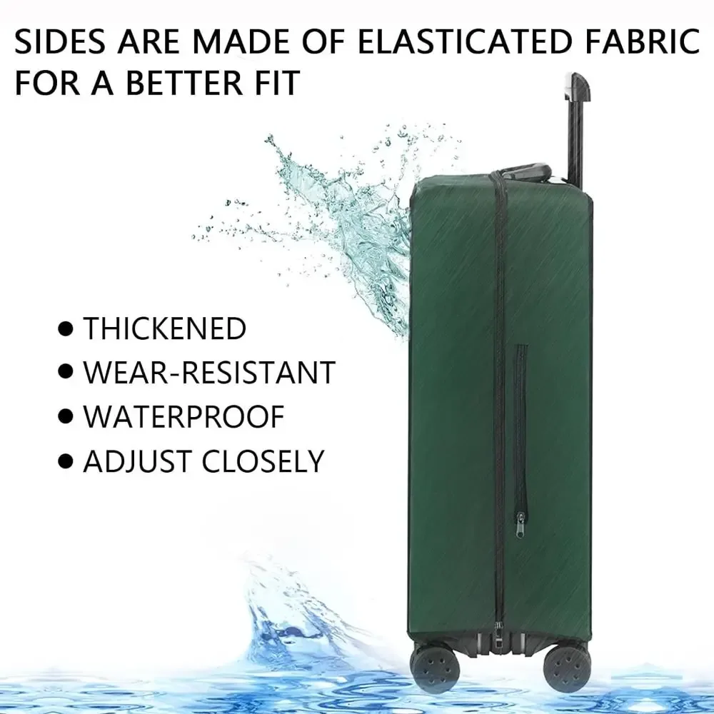 housse de valise transparente en pvc, aucun démontage requis, élastique, pour voyage, étanche, anti-poussière,