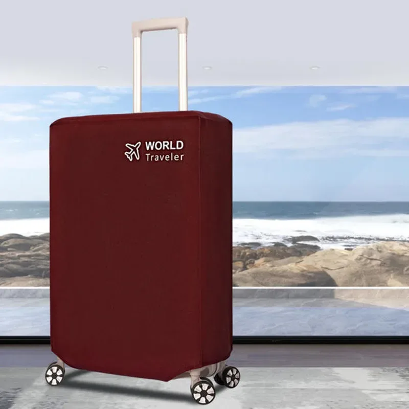 housse de protection noire extensible anti-poussière pour valise de 24/26/28/30 pouces - accessoire de voyage protecteur