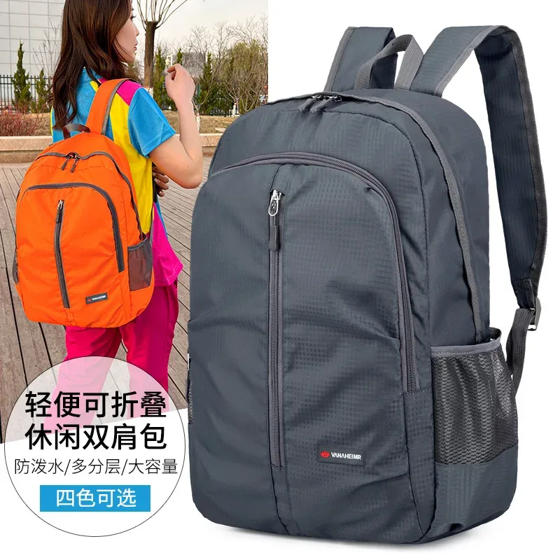 sac à dos extérieur ultraléger pliable pour hommes et femmes, sac à dos étanche, sac de jour, camping, voyage, randonnée, pêche, cyclisme, 30l