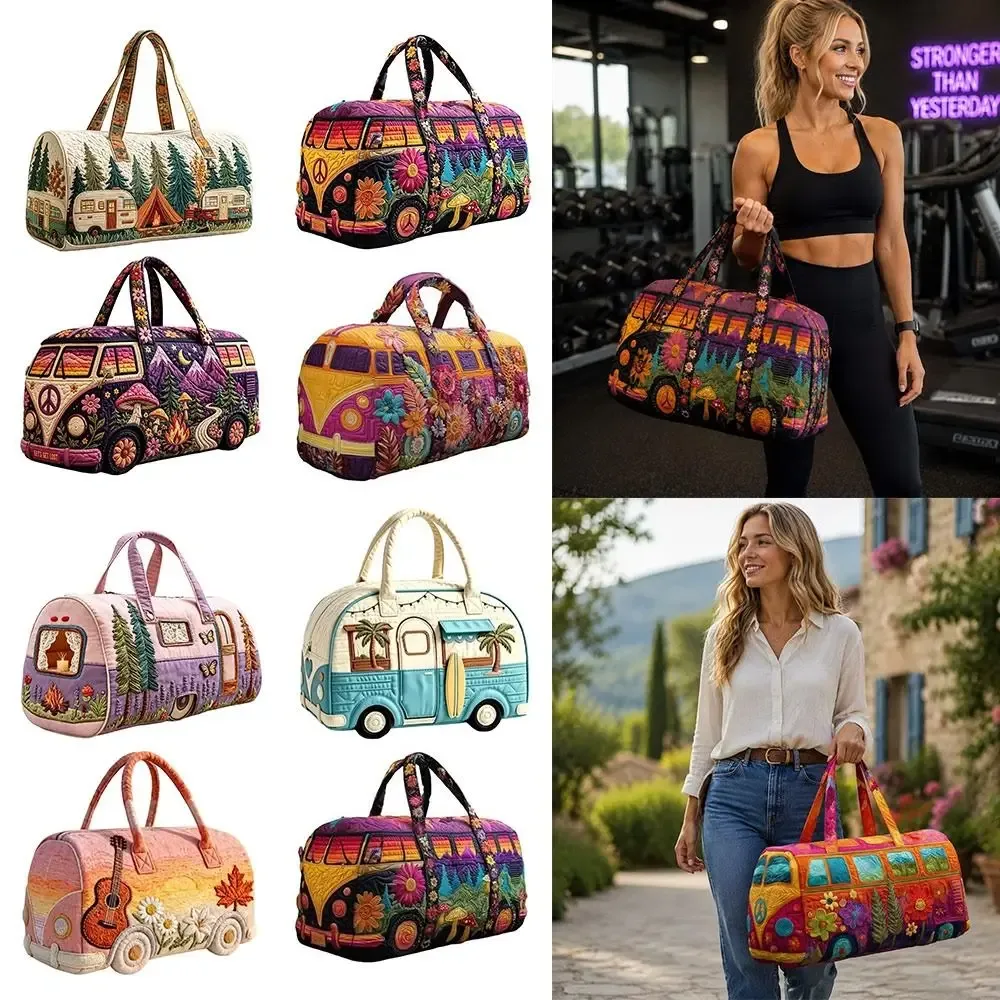 sac de sport matelassé durable 18x9x9cm, matelassage 3d, grande capacité, sac de sport, sac de voyage, sac à main pour les voyages