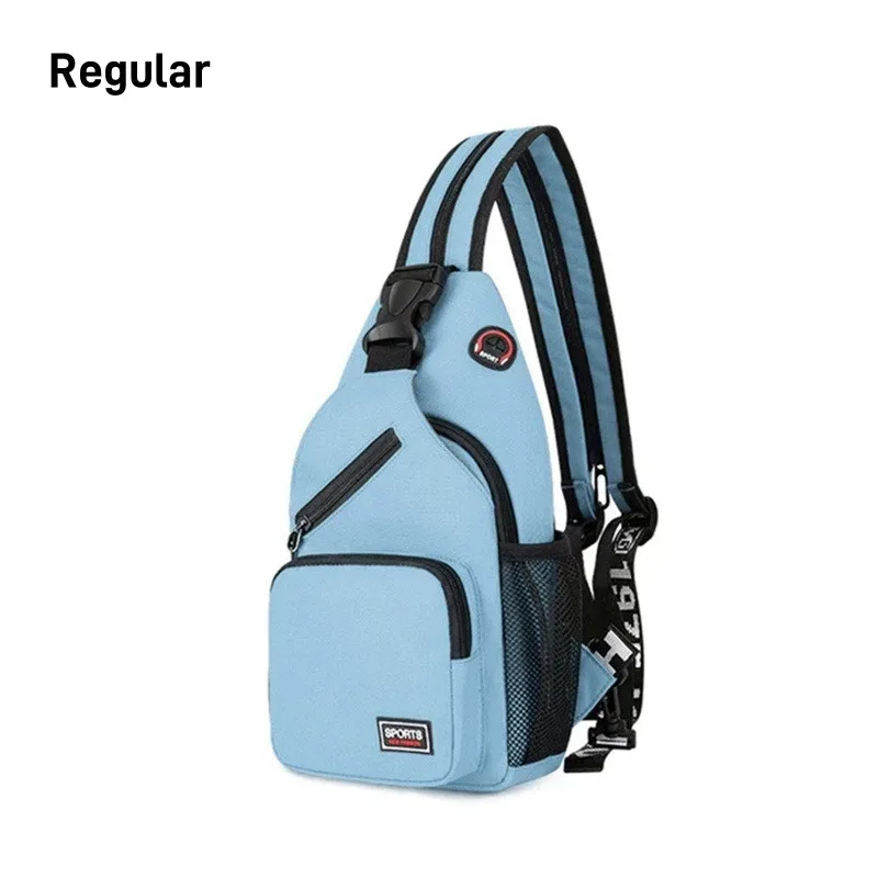 sacs de poitrine pour femmes, sac à dos réglable et sac à bandoulière simple avec trou pour écouteurs, petit sac messager de sport de voyage oxford pour filles