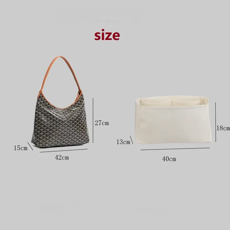 sac intérieur pour goyard boheme hobo, organisateur de maquillage, protecteur de forme, compartiment intérieur, seulement vente