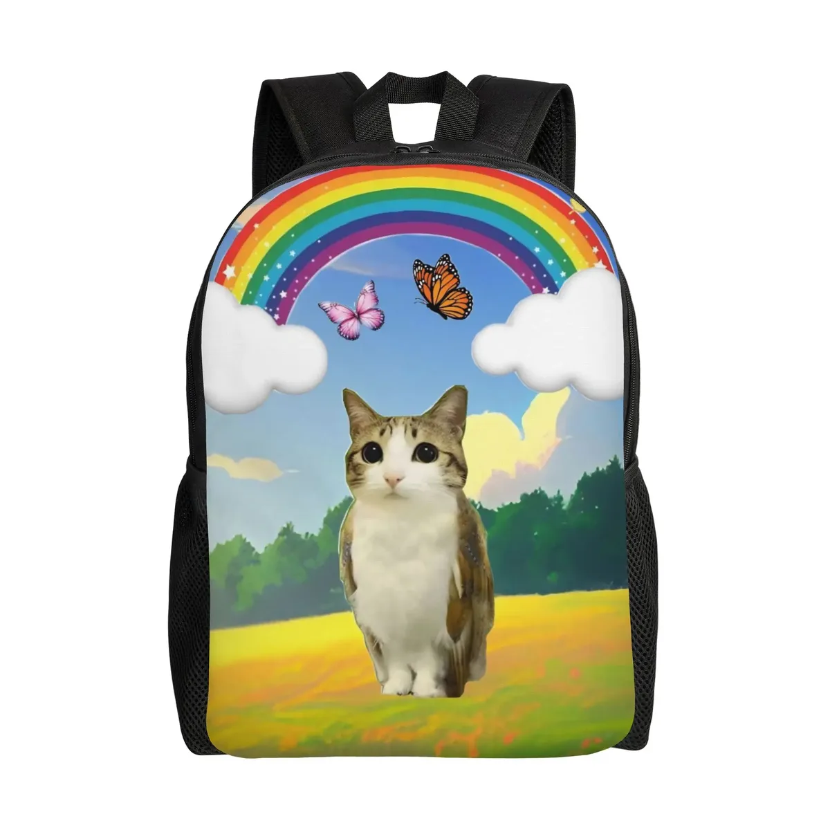 sac à dos pour femmes owl cat meowl alien meme, sac d'école décontracté, sac à dos pour ordinateur portable, sac de voyage pour adolescents