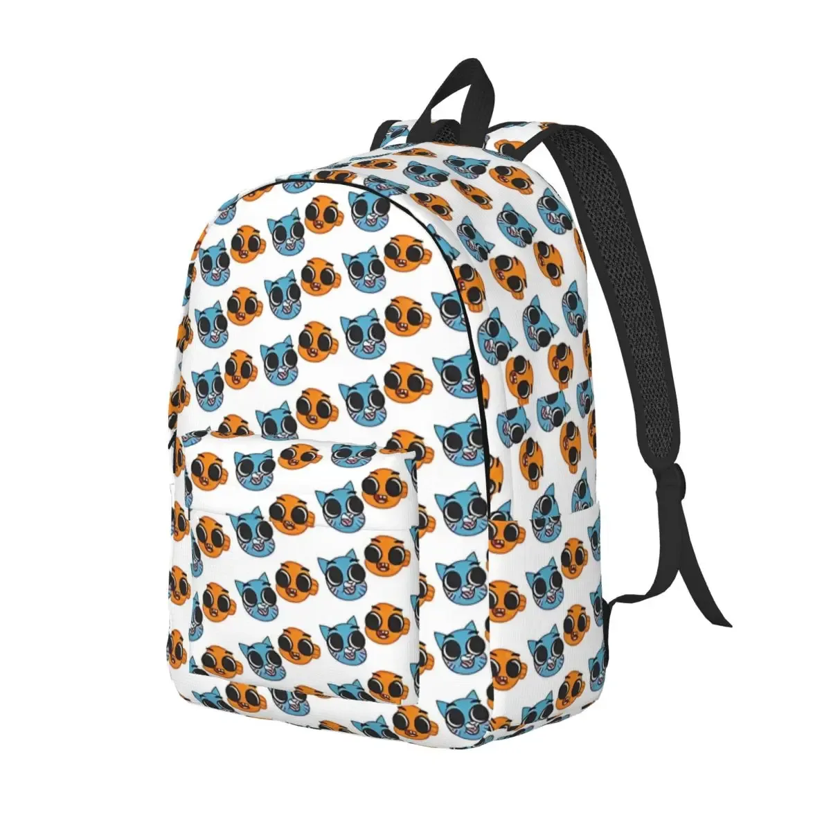 gumball pixel art modèle sac à dos pour hommes femmes étudiant randonnée sac à dos comédie incroyable monde de gumball ordinateur portable sacs en toile