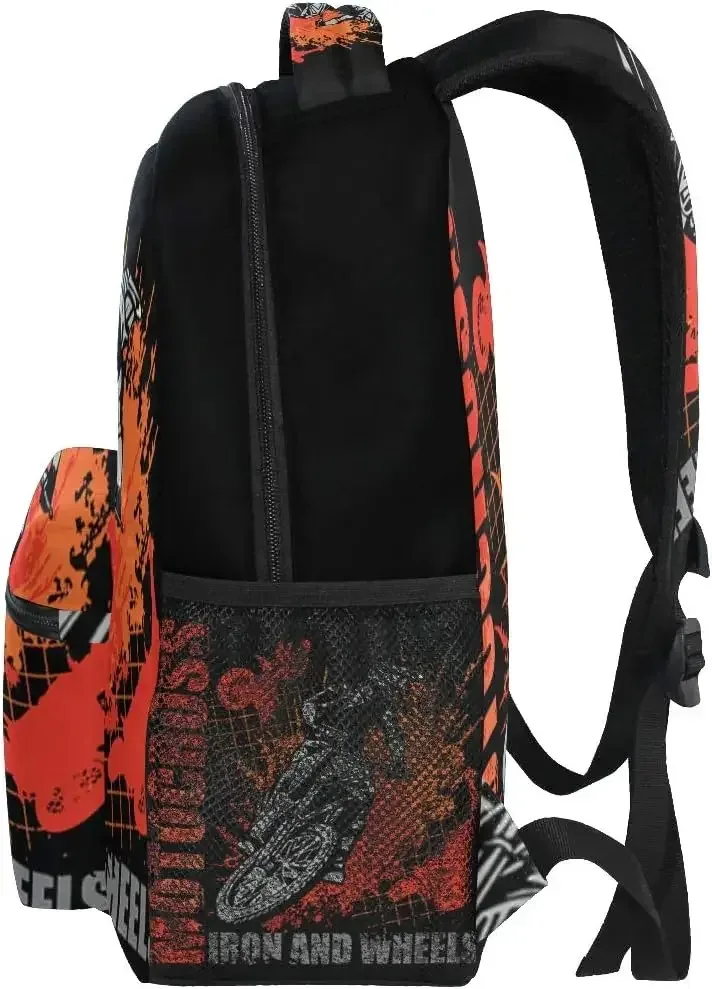 sac à dos de moto, sac d'école pour dirt bike, pour garçons et filles, sacs à dos d'ordinateur, sac de livre, voyage, randonnée, camping, sac de jour