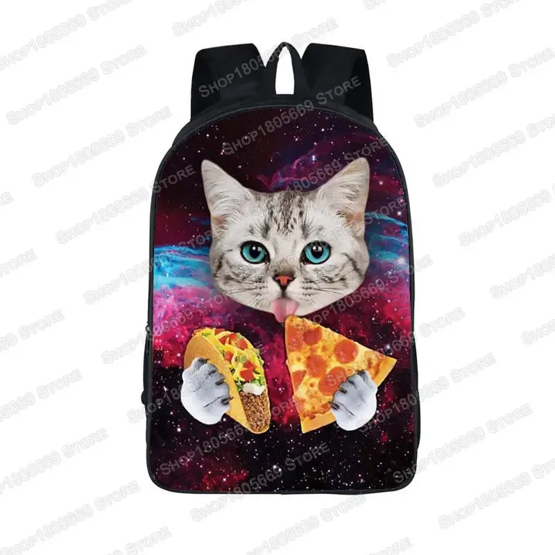 sac à dos licorne chat espace amusant, sac à dos laser chat chat, sac à dos d'école pour enfants et adolescentes, sac à livres pour enfants