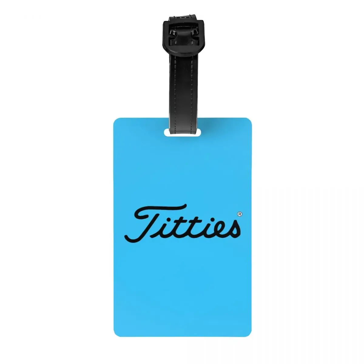 t-titties étiquettes de bagage motif balle de golf, accessoires de valise, porte-étiquette d'identification pour bagages de voyage, nom et adresse