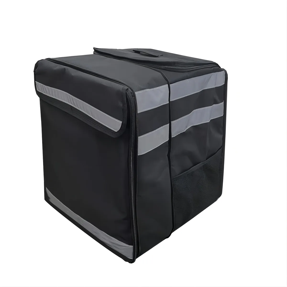 sac à dos isotherme extensible pour livraison de pizzas, grand format, avec bandes réfléchissantes, compartiments, maintien de la température, utilisation en extérieur