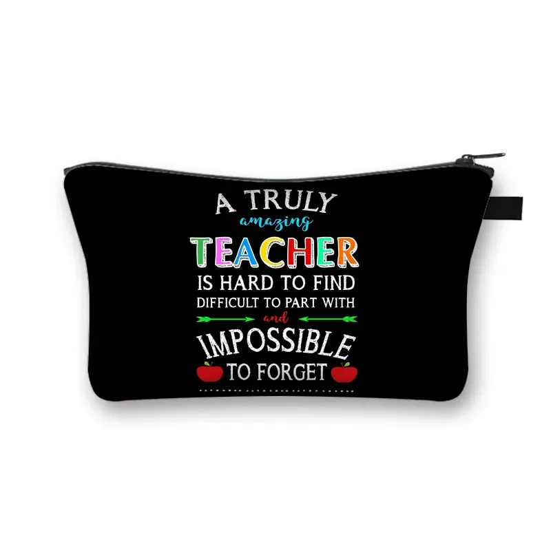 merci enseignant/ gracias maestra/ merci maitresse trousse à cosmétiques femmes trousse de maquillage filles organisateur cosmétique cadeau de remise des diplômes