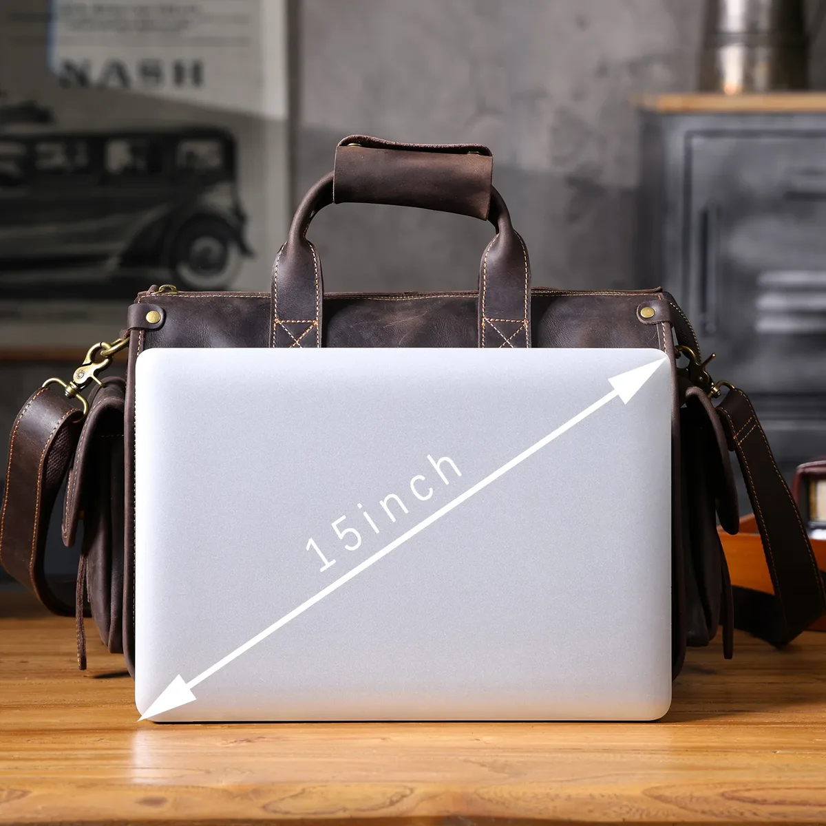s. punta ker-sac à main vintage en cuir group pour homme, sacoche pour ordinateur portable de 14 pouces, en peau de vache, cadeau d'urgence