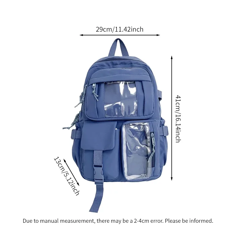 nouveau sac à dos en nylon mignon, adapté aux jeunes filles, aux étudiantes et aux femmes, sac à dos multi-poches pour étudiantes