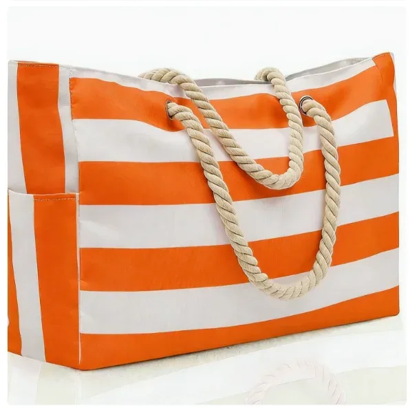 cadeau personnalisé pour la fête des mères, sac de plage rayé avec fermeture éclair, sac fourre-tout avec nom personnalisé, sacs fourre-tout pour les demoiselles d'honneur, sac de piscine imperméable