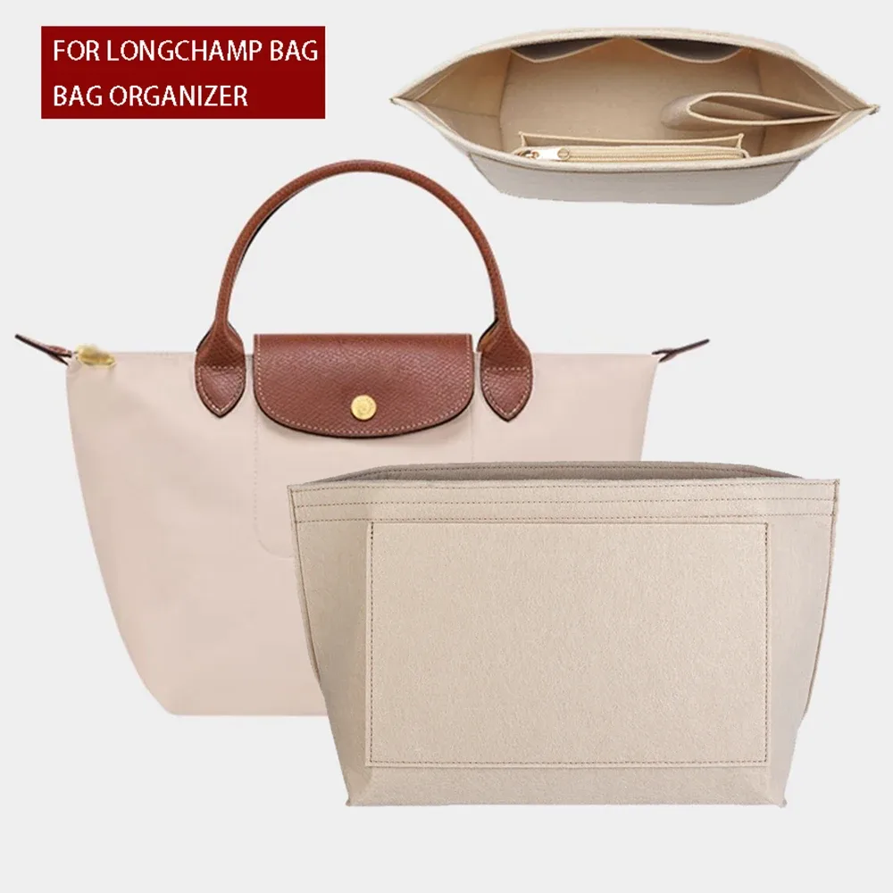 organisateur de sac pour longchamp, petit fourre-tout, rangement et finition de sac timide, doublure de sac intérieur