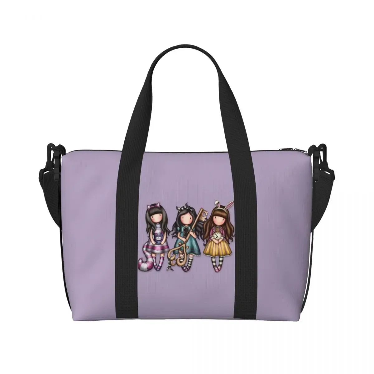 s-santoro-s g-gorjuss-s sac de voyage de plage sacs fourre-tout de grande capacité pour salle de sport yoga femmes shopping sac à bandoulière