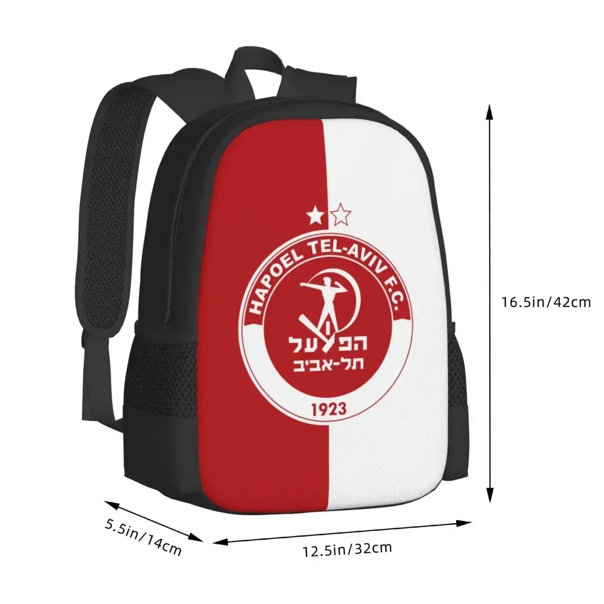 hapoel tel aviv sac à dos de voyage pour ordinateur portable, sac d'ordinateur d'école d'affaires, cadeau pour hommes et femmes