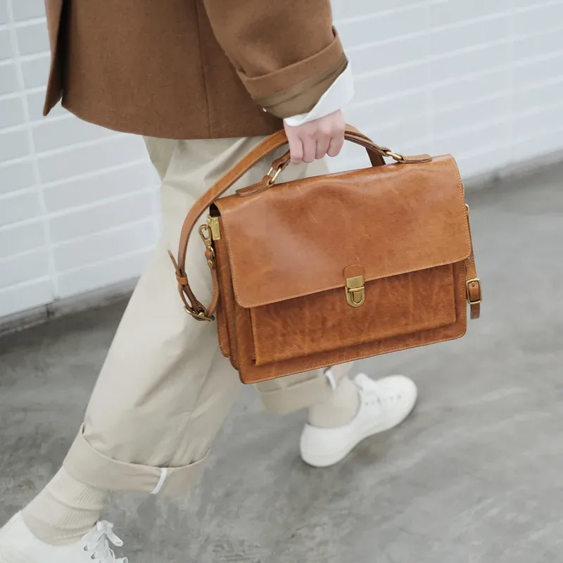 pndme – porte-documents de luxe en cuir véritable pour femmes, sac à main de travail de styliste, décontracté, avec serrure