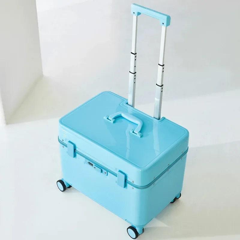 top flip photographie cadre en aluminium valise de voyage boîtier de chariot instrument de beauté bagages 20/ 24 pouces valise de cabine
