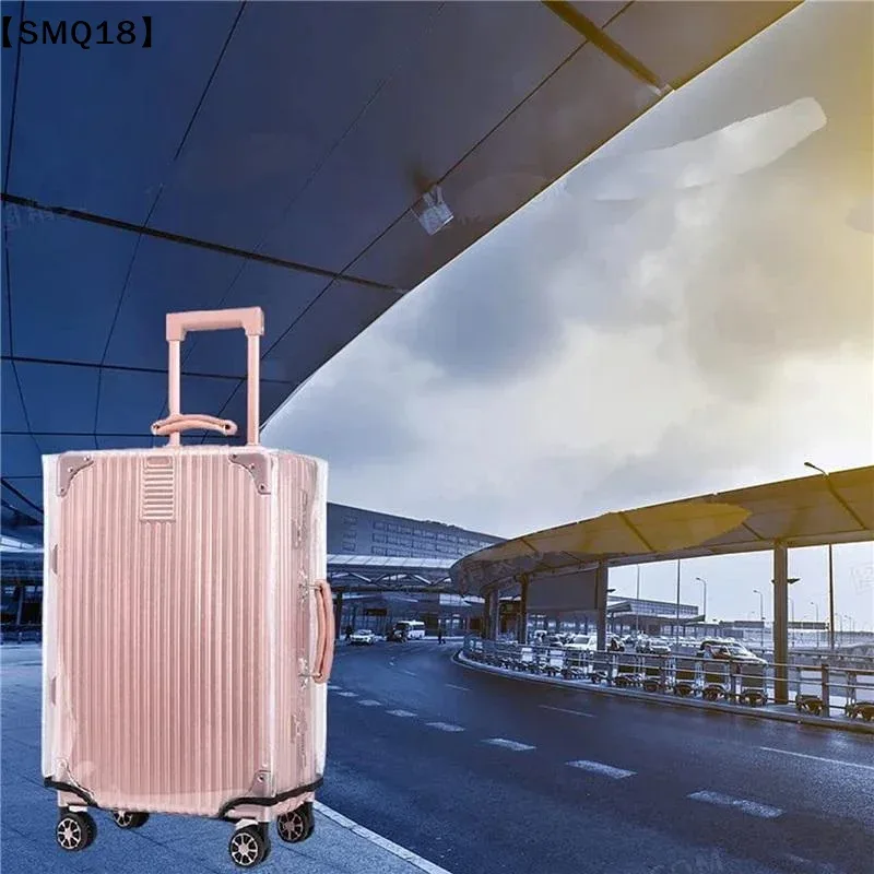 1 housse de protection transparente en pvc pour bagages - protection universelle anti-poussière et anti-rayure