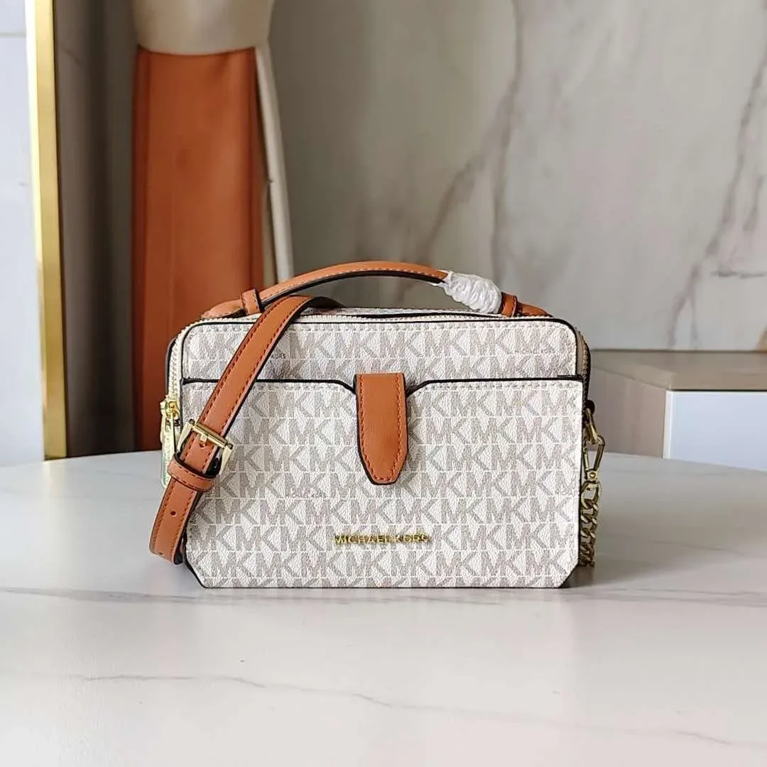 nouvelle pochette pour téléphone michael kors/mk jet set, sac à bandoulière en cuir pvc, nouveau design
