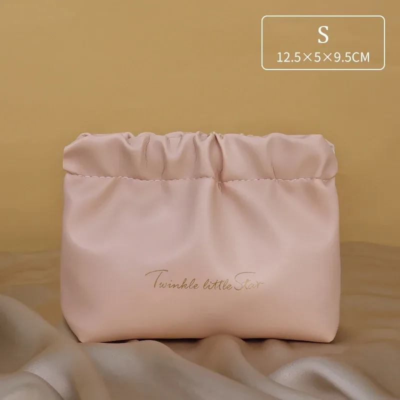 nouvelle trousse de rangement pour cosmétiques en pu, portable, simple, mini, pour rouge à lèvres, maquillage, organiseur de bijoux pour femme, pochette portable