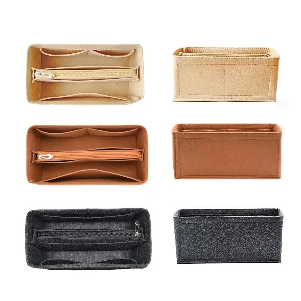 sac à main en feutre durable, sac d'insertion multi-poches, sac portable organisateur, sac intérieur de voyage pour birkin25/30/35