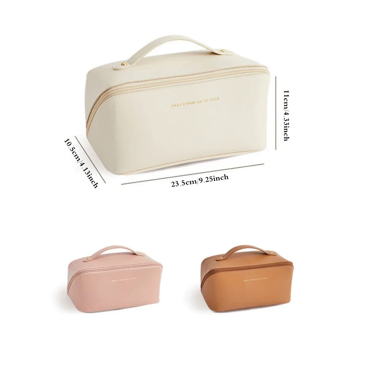 organisateur de maquillage trousse de toilette féminine sac trousse de maquillage pochette de rangement boîte de luxe pour dame, sac à cosmétiques, sac de rangement pour voyage zip