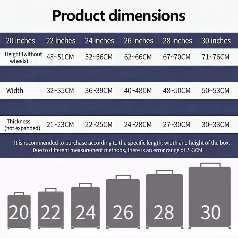nouvelle housse de protection pour bagages portable de haute qualité, givrée, imperméable, anti-poussière, durable, pour valise