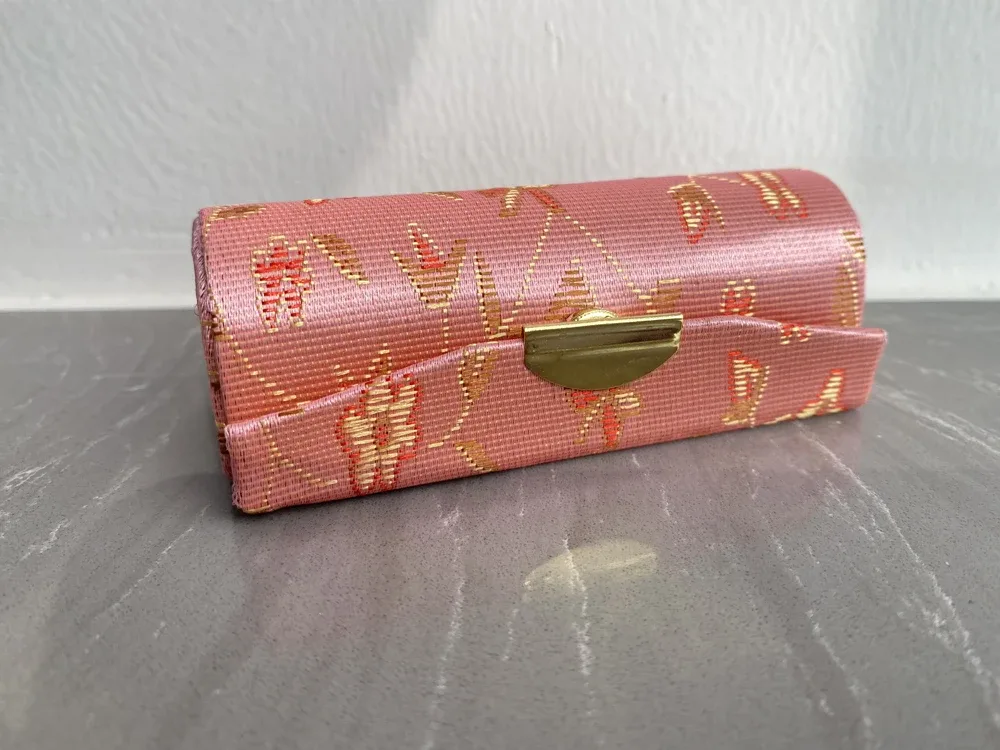 étui à rouge à lèvres jacquard à fleurs, boîte à bijoux unique, mallette de rangement de brillant à lèvres, sacs à cosmétiques avec miroir, boîte de rangement de maquillage pour femmes