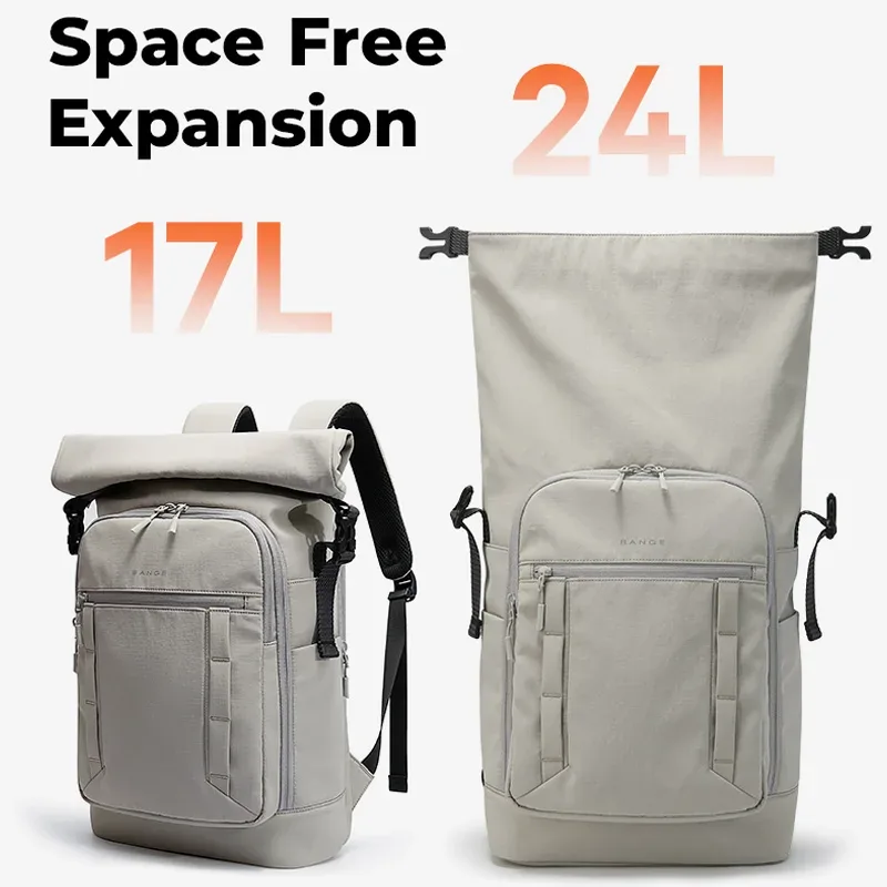 bange – sac à dos imperméable décontracté pour hommes, adapté aux ordinateurs portables de 15.6 pouces, extensible, pour voyage urbain, école, sac quotidien résistant aux éclaboussures