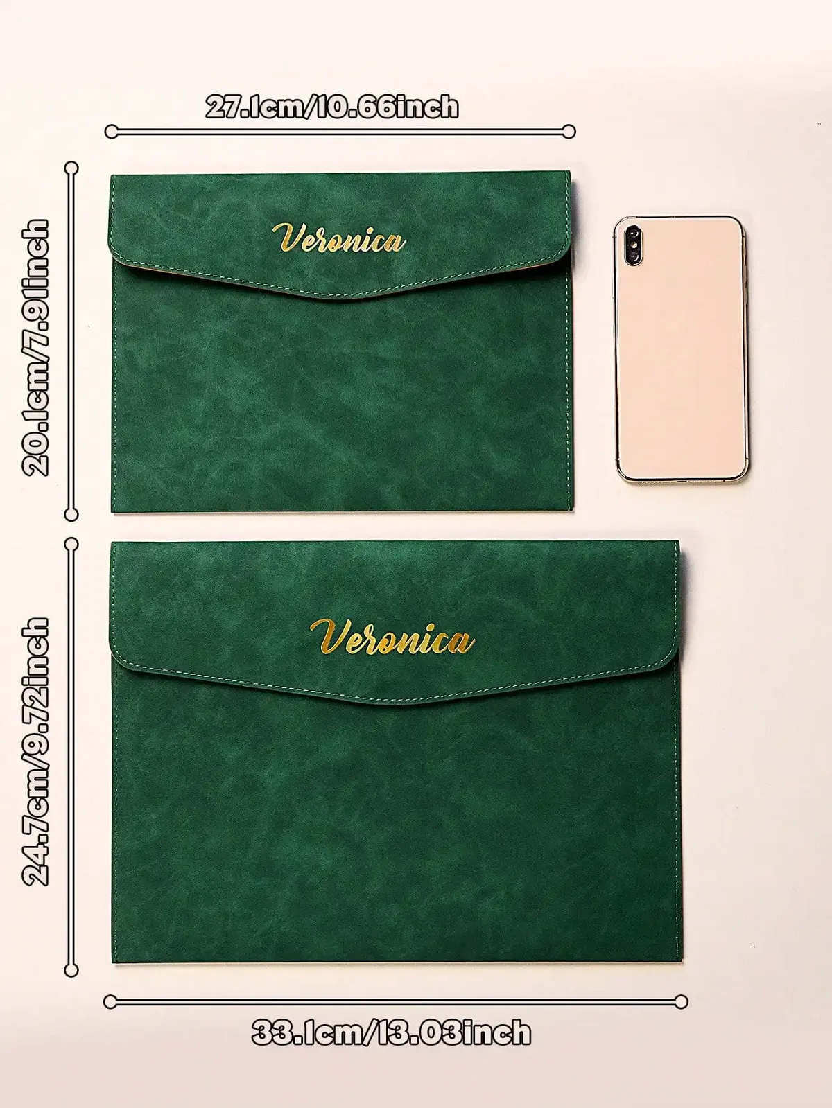 nom personnalisé a4 a5 dossier fermeture magnétique en cuir pu organisateur de bureau sac de documents d'affaires cadeau pour papa maman 6 couleurs