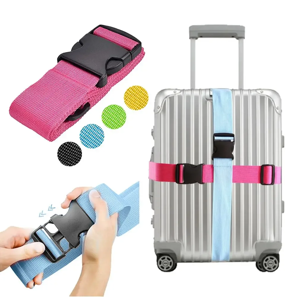 sangles de fixation pour valises, cordes d'emballage, accessoires de voyage, sangles à boucle pour bagages, sangles de sécurité pour bagages