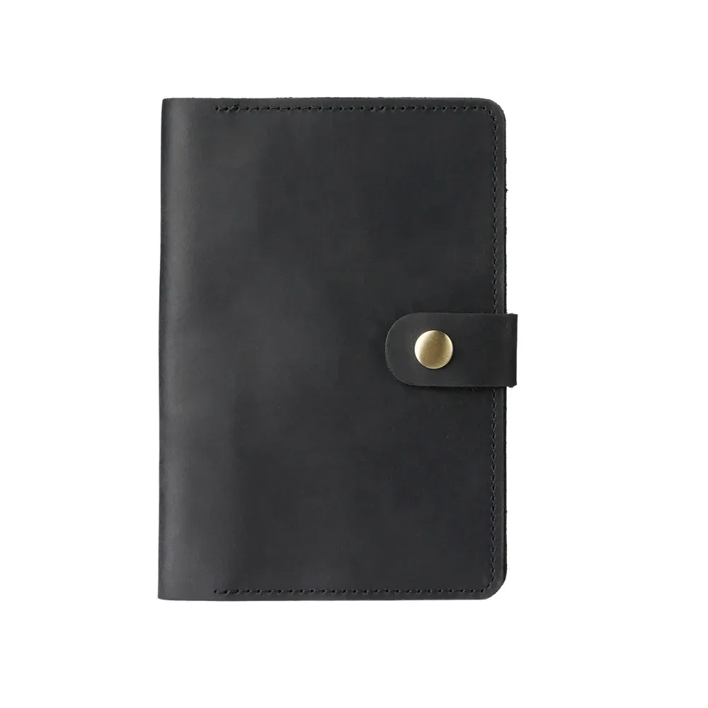 1158 porte-passeport long pour homme, porte-passeport en cuir véritable, porte-passeport léger en cuir souple crazy horse