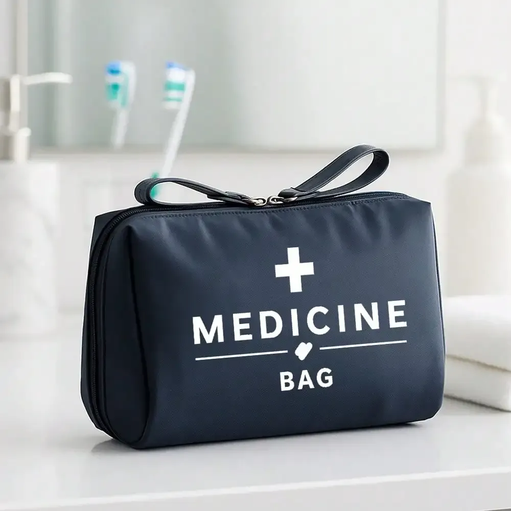 trousse médicale de premiers secours portable, voyage camping en plein air, sac de rangement de médicaments d'urgence, mini pochette edc de voyage, étui à pilules organisateur
