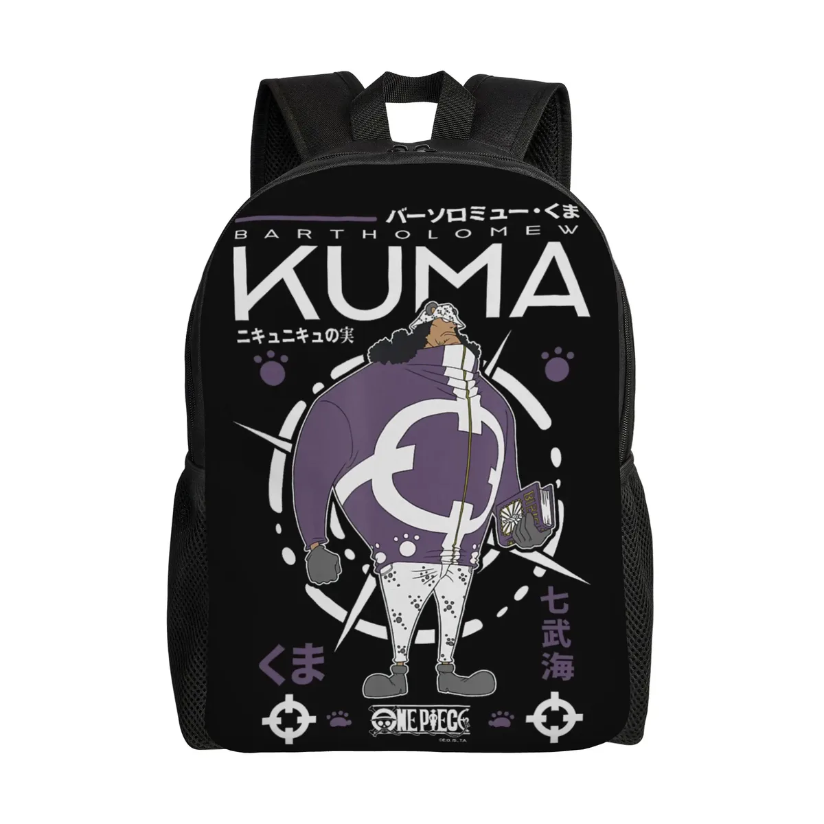sac à dos de mode one piece anime cat burglar nami wanted poster daypack ita bag mochila pour le quotidien et le travail avec fermeture éclair