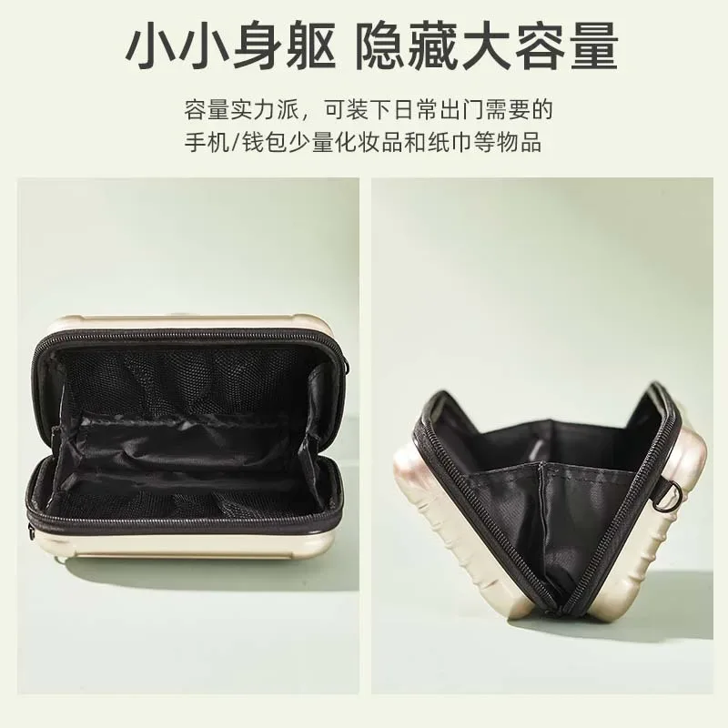 nouveau sac bandoulière de grande capacité, sac de maquillage multifonctionnel à coque rigide, mini valise, sac de maquillage portable pour femmes